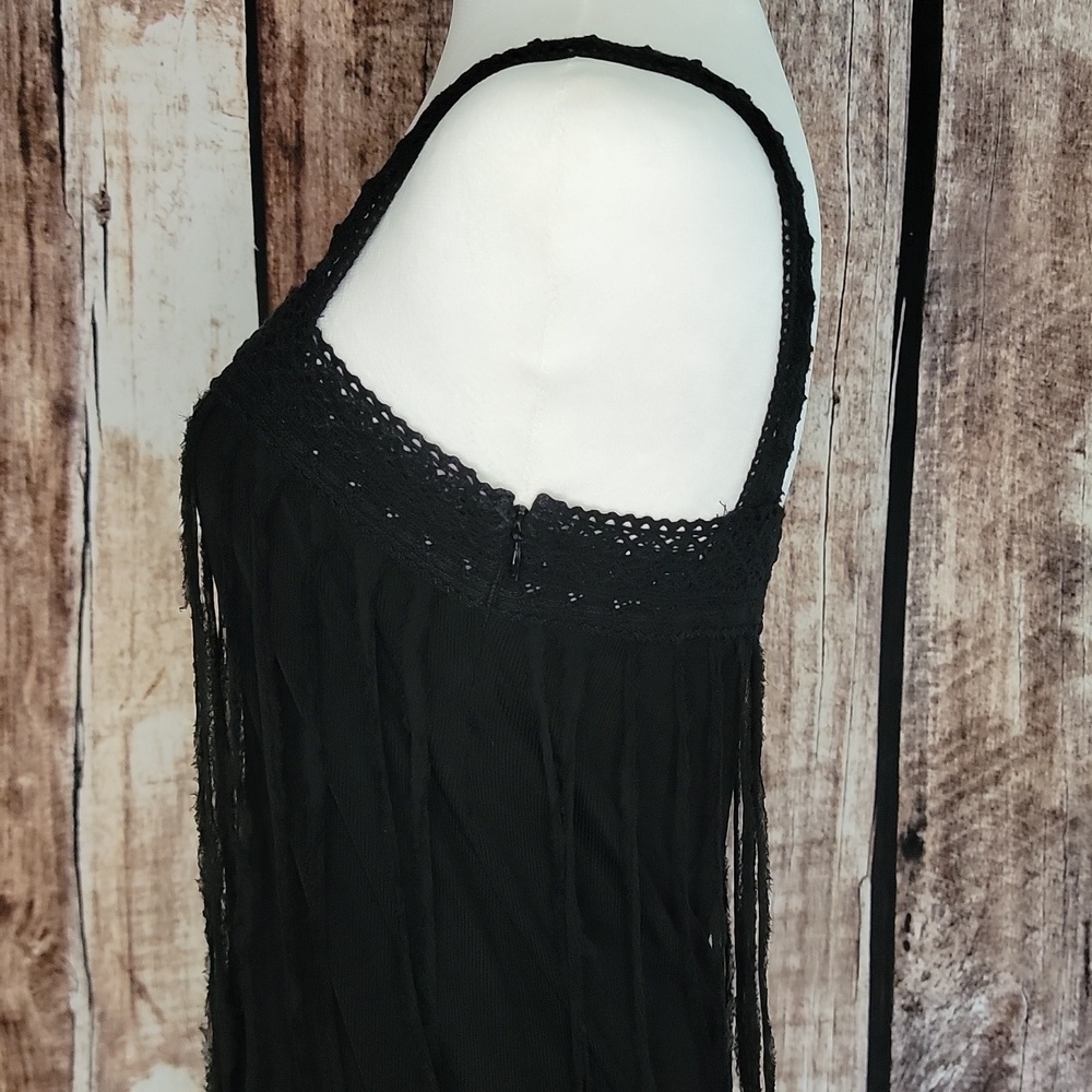 Alice + Olivia Black Dress Size Medium Crochet Lace - Picture 5 of 9